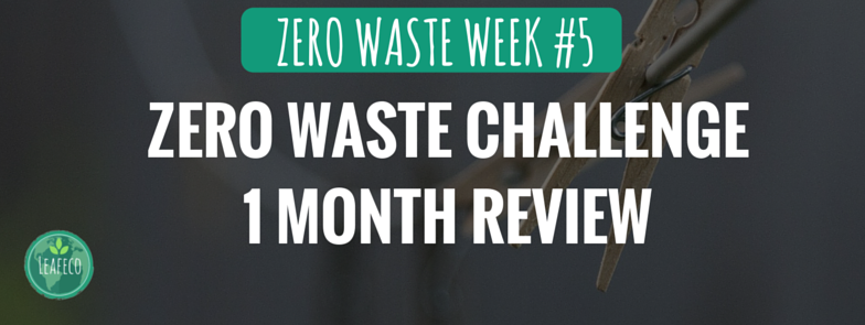 Zero Waaste Challenge 1 month review